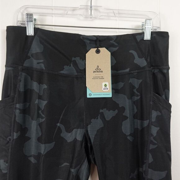 Prana Womens Electa Legging II Black Camo X-Large - Picture 5 of 11